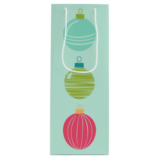 Cheers! Lichte Aqua Wine Gift Bag Wijn Cadeautas (Voorkant)