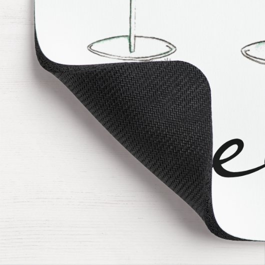 Cheers! Margarita Manhattan Cosmo Cocktail Glass Muismat (Hoek)