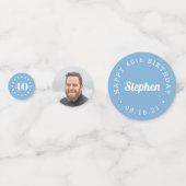 Cheers Milestone Birthday Custom Party Confetti (Achterkanten)