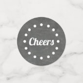 Cheers Milestone Birthday Custom Party Confetti (Kleine voorkant)