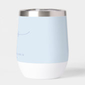 Cheers Minimal Soft Blue Script Mariage personnali (Arrière)