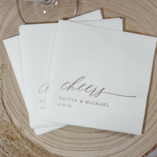 Cheers Modern Elegant Typography Wedding