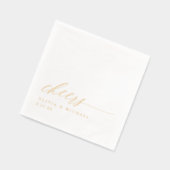 Cheers Modern Elegant Typography Wedding (Gauche)