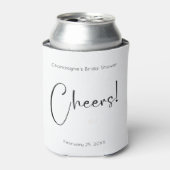 Cheers Modern Script Bruiloftsfeest Blikjeskoeler (Blikje Voorkant)