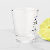Cheers Modern Wedding Party Favor Shot Glass Shot Glas (Links)