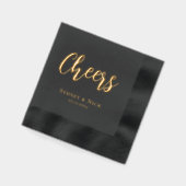 Cheers Moderne Minimaliste | Monogramme de Mariage (Gauche)