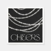 Cheers mousserend lampjes Nieuwjaar Eve Party Servetten (Voorkant)
