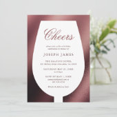 Cheers Red Wine en Dine Kaart (Staand voorkant)