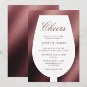 Cheers Red Wine en Dine Kaart (Voorkant / Achterkant)