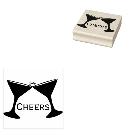 Cheers Rubberstempel (Gestempeld)