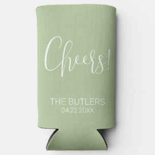 Cheers! Sage Groene Bruiloft Seltzer Koelbox