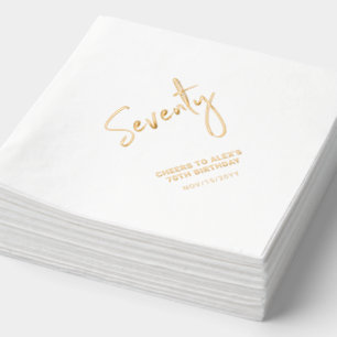 Cheers Seventy Moderne volwassene 70ste verjaard Folie Servetten