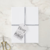 Cheers Silver Glitter gift labels Cadeaulabel (Met Touw)