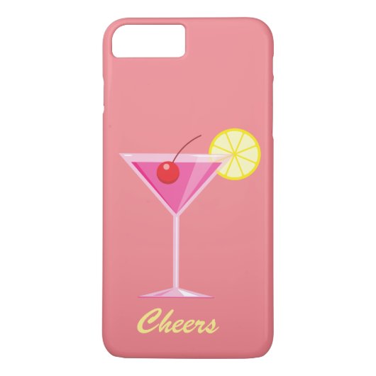 Cheers Summer Cocktail iPhone 7 Plus Coque (Dos)