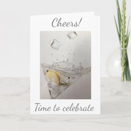 CHEERS SUR VOTRE "ANNIVERSAIRE" CÉLÉBRER LA CARTE  (Devant)