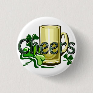 Cheers to 2009 Irish Celebration Ronde Button 3,2 Cm