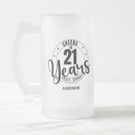 CHEERS TO 21 YEARS MATGLAS BIERPUL