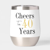 Cheers to 40 years Minimal Gold Birthday (Arrière)