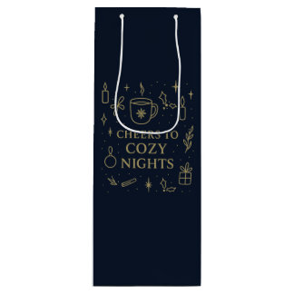 Cheers to Cozy Nights Gift Bag Wijn Cadeautas