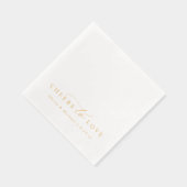 Cheers to Love Elegant Modern Wedding Gold (Droite)