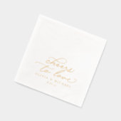 Cheers to Love Elegant Wedding Gold (Gauche)