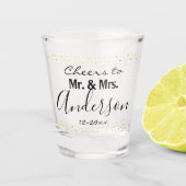 Cheers to Personalized Name Shot Glas (Voorkant)