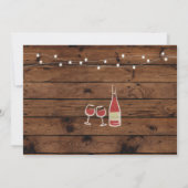 Cheers to Retirement Party Wine Invitation Kaart (Achterkant)