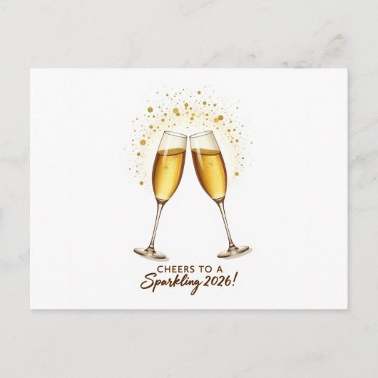 Cheers to Sparkling 2026 Invitation (Devant)