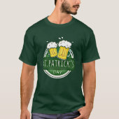 Cheers to St Patrick's Day Beers Green T-shirt (Voorkant)