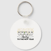 Cheers To The New Year Ghosts Drinking Champagne N Sleutelhanger (Voorkant)