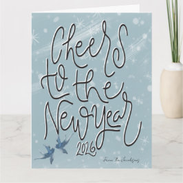 cheers to the new year kaart