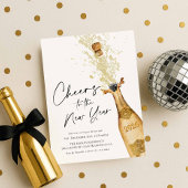 Cheers to the New Year Party Invitation