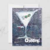 Cheers Toast Party-uitnodiging Kaart (Voorkant)