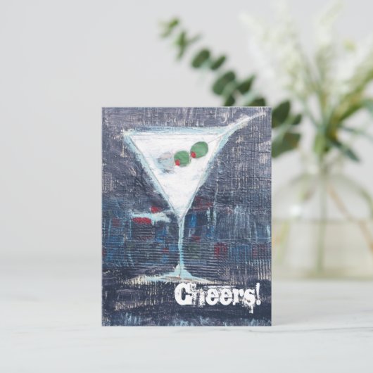 Cheers Toast Party-uitnodiging Kaart (Staand voorkant)