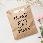 Cheers tot 50 jaar! bedankzakje (Gezegeld)