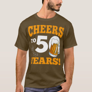 Cheers tot 50 jaar Drink biefstuk T-shirt