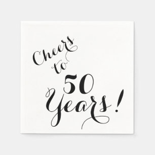 Cheers tot 50 jaar papier Napkins Servet