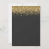 Cheers tot 50 jaar zwart en goudglitter modern (Achterkant)