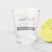 Cheers tot 60 jaar gepersonaliseerd op zondag G Shot Glas (Achterkant)