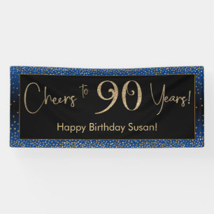 Cheers tot 90 jaar 's avonds, Blue Gold Black Spandoek
