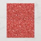 Cheers tot vijftig jaar Rode glitter-wijn nodigt u Flyer (Achterkant)