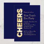 Cheers Uitnodiging nieuwjaarsdag in de marine (Voorkant / Achterkant)