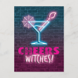 Cheers Witches! Funny Halloween Briefkaart