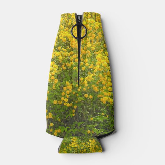 CHEERT EN BRIGHT YELLOW FLORAL DESIGN FLESJESKOELER (Achterkant)