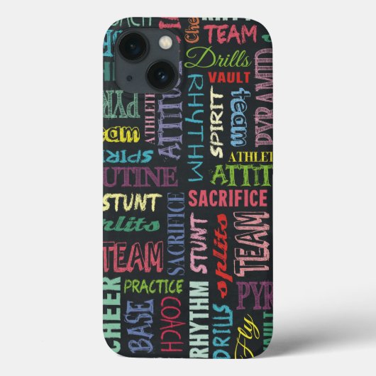Cheertermen op het schoolbord Case-Mate iPhone case (Achterkant)