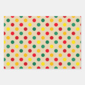 Cheery All-Age Polka Dot and Stripes Inpakpapier Vel (Voorkant)