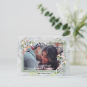 Cheery Blossom Spring Save the Dates Aankondigingskaart (Staand voorkant)
