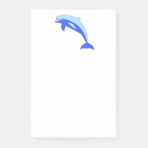 Cheery Blue Jumping Dolfijn Ocean Cartoon Post-it® Notes