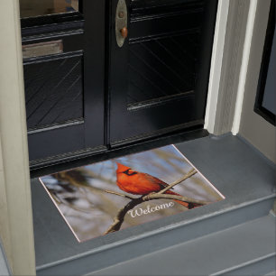 Cheery Cardindindinaal Welkomstwoord Deurmat
