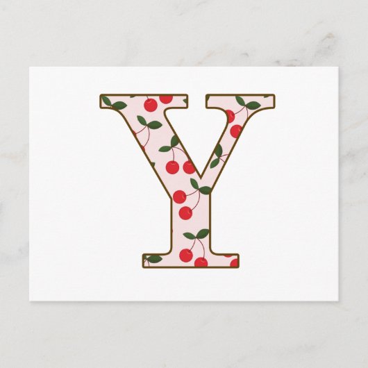 Cheery Cherry Y Briefkaart (Voorkant)